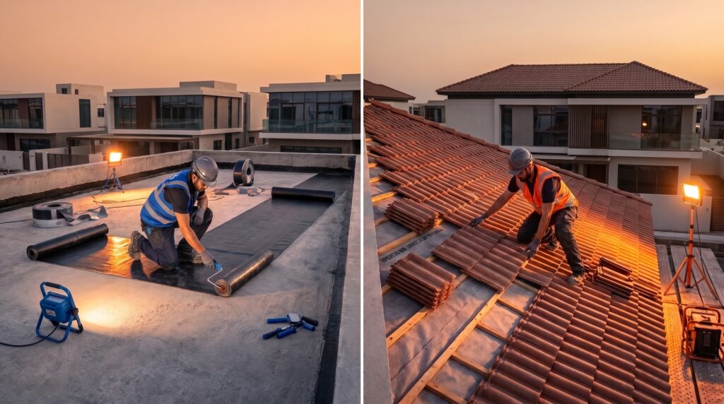 Flat vs pitched roofs: how waterproofing approaches differ in Dubai