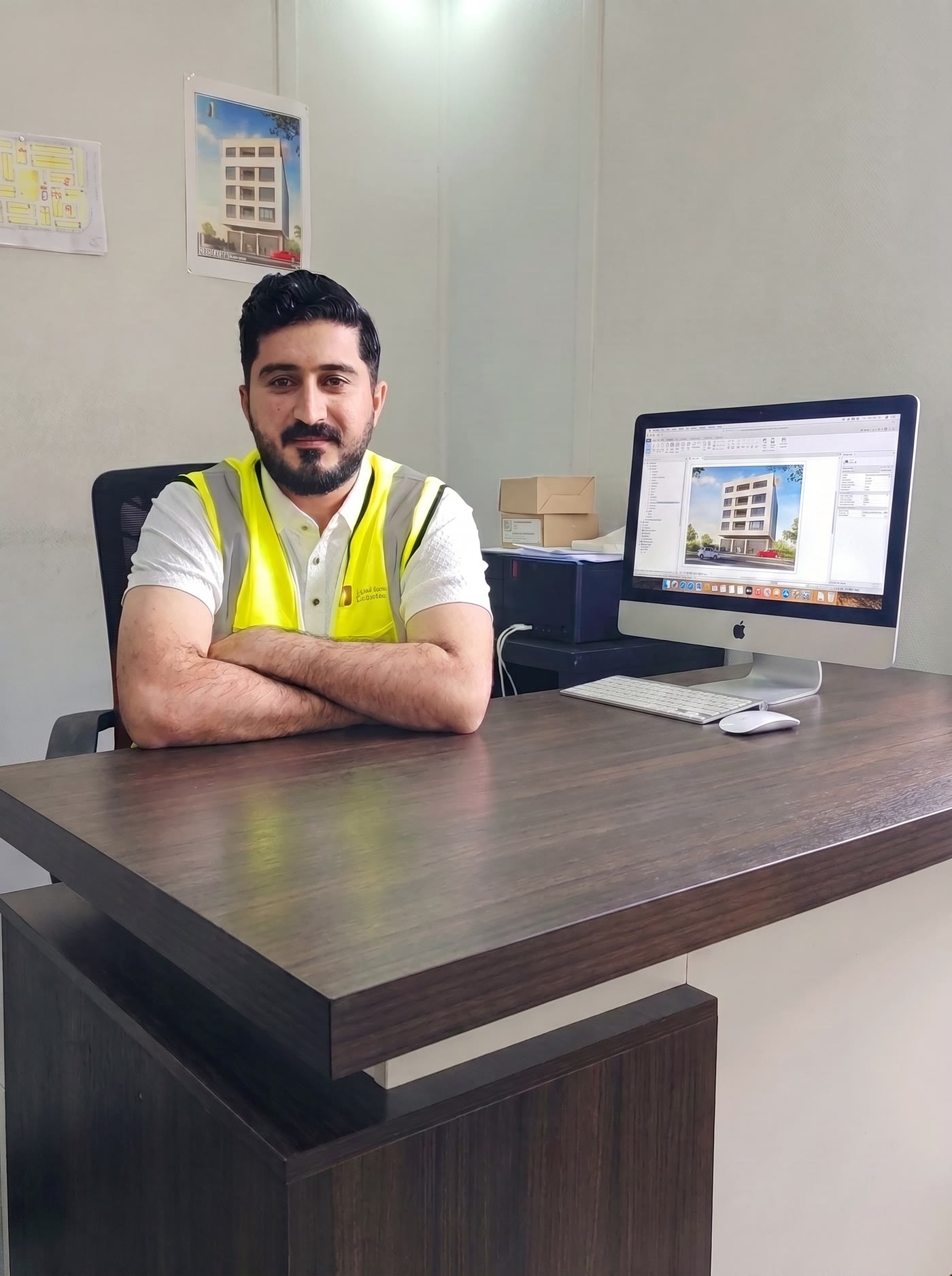 Golden Star engineer reviewing a project design