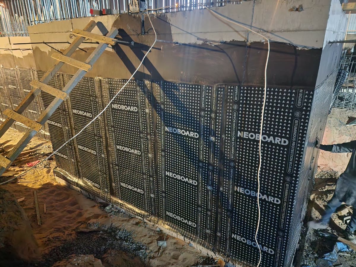 Basement Waterproofing project 1